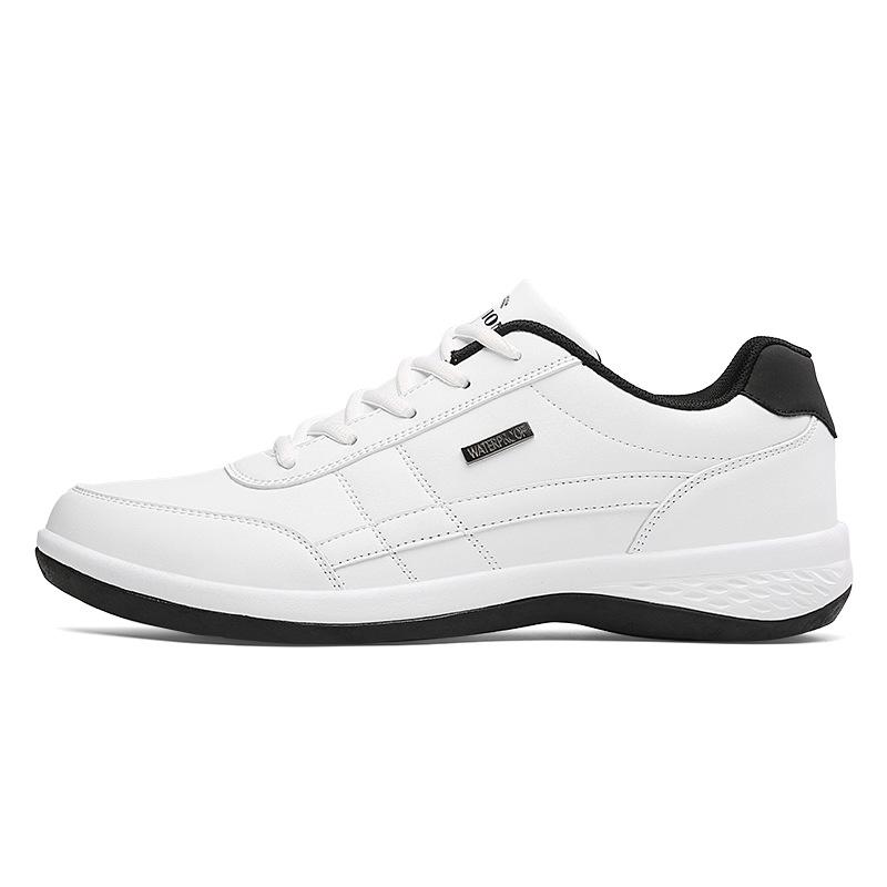 

Leather waterproof casual board shoes sports shoes men s shoes trendy white shoes size 38-48 38