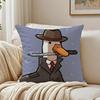 Simple fashion Cute GGoose Goose Duck Cushion Cover Linen Pillowcase Soft  for Sofa Bed Home Room Decor