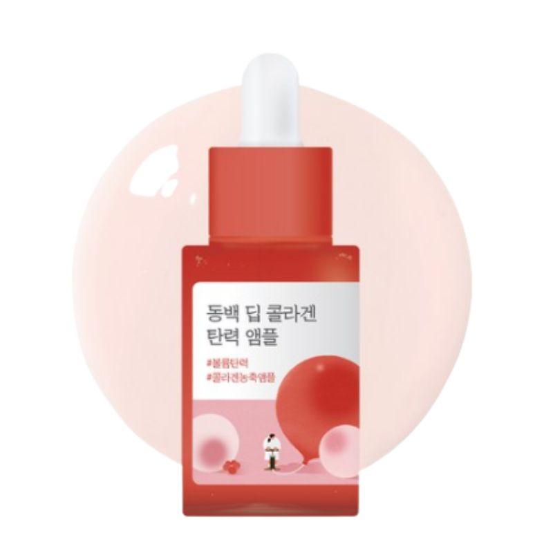 ROUND LAB Camellia Deep Collagen Firming Ampoule Elasticity & Anti-Wrinkle Care 30ml 1