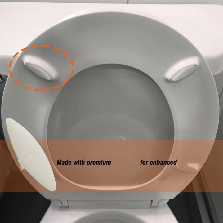 Kunststoff Toilettensitz Stoßdämpfer Quilet Matratzen Stoßdämpfer Polster Antirutschmatte 8 Stück für sicheres und leises Schließen des Sitzes