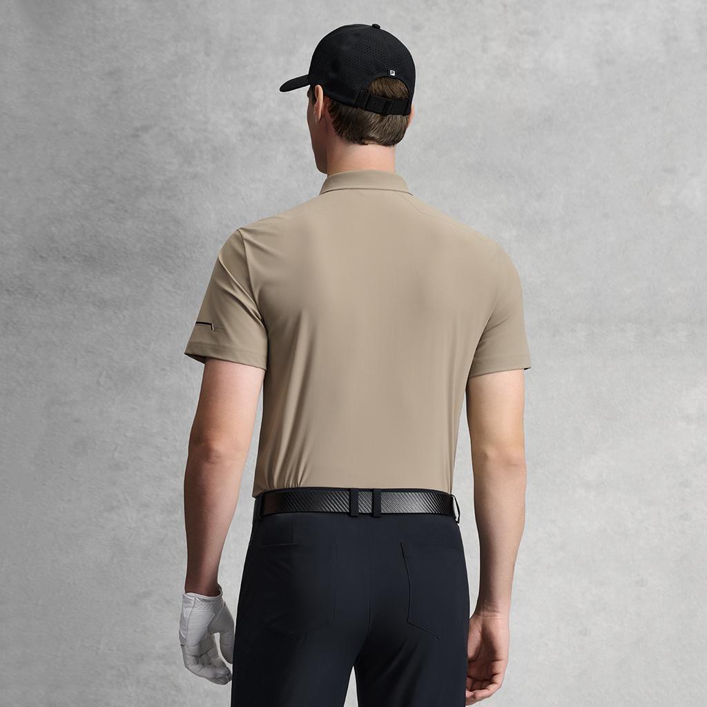FILA Golf Series Fashion Simple Classic Basic Sports Comfortable Short Sleeve Polo Shirt Men tops Light-Rock-Gray A11M625163FGY
