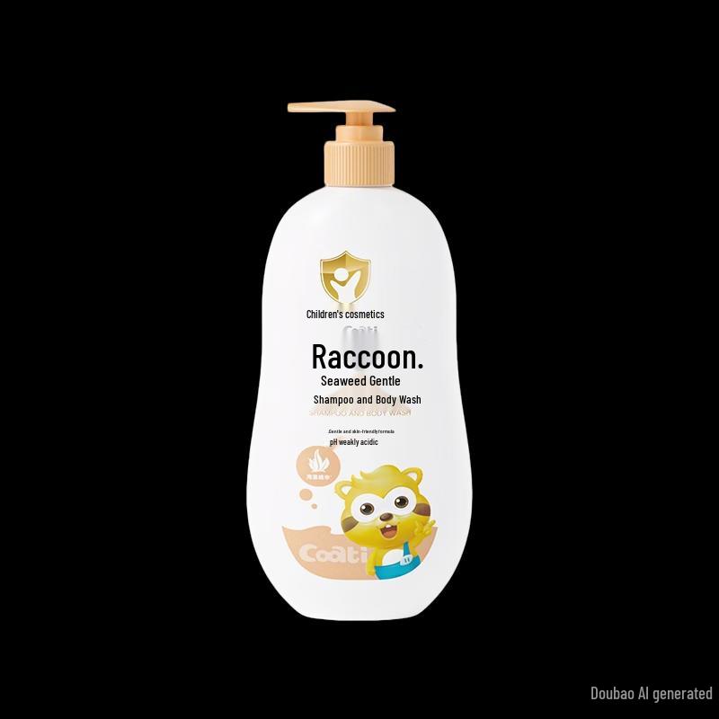 Little Raccoon Kids 2-in-1 Seaweed Gentle Shampoo & Shower Gel