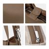 Cowhide Medium Vegetable Basket Bucket  Women's Large-Capacity Clothing Genuine Leather Satchel  Shoulder Crossbody Bag