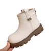 Girls Boots Children's Boots Soft Leather Short Boots Autumn and Winter Baby Fashion Leather Boots