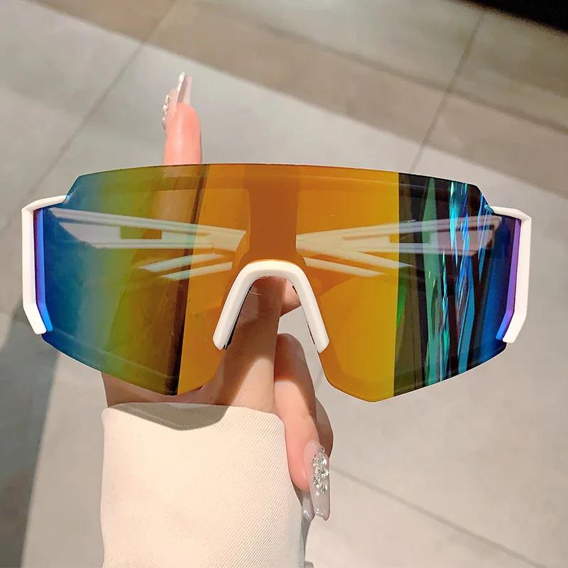 Oversized Outdoor Sport Goggle Women For Men Luxury  Designer Sun Glasses Vintage Punk Ski Cycling Windproof Sunglasses