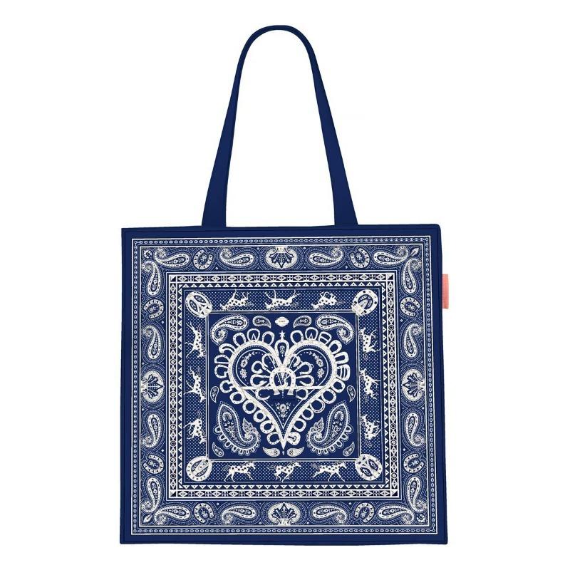 Printed Canvas Bag Women's Hand Bag Large Capacity Student Tutoring Shoulder Bag