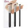 3pcs Makeup Foundation Brush Under The Eye Brush Mini Oblique Flat Nose Contour Brush For Concealer Blend Brush Set Round Head Concealer Brush
