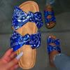 Fashion Women's Slippers Butterfly-knot Flat Sole Large Size Shoes Women Leisure Dress Anti-Slip Sole Summer Roman Zapatillas De Mujer