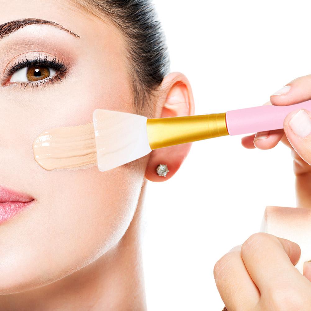 1 pz/un lotto durevole pelle cura del viso bellezza pennello in silicone pennelli per trucco professionale spazzola per trucco pulita barra di agitazione