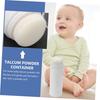 WATIIFUFU 2-Piece Infant Talcum Powder Bottle with Puff, Home Use Baby Powder Case, Large Capacity, Smooth Dispensing Design