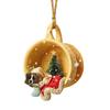 Christmas Tree Pendant Dog Animal Drop Ornament In Snow Pocket Hanging New Year Festive Party Supplies Room Decoration Xmas Gift