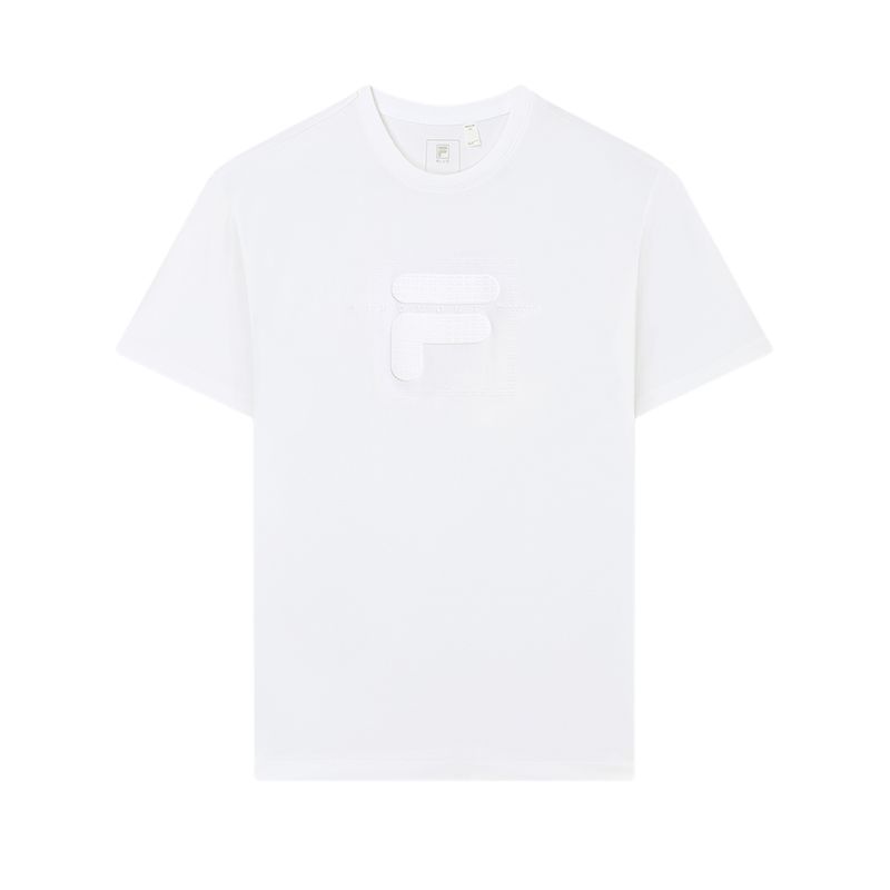 

New FILA Set-in Sleeve T-Shirt Men s White F11M332117F-WT XL