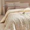 BEYOND HOME TEXTILE Flower Linen Whisper Cotton-Linen Quilt