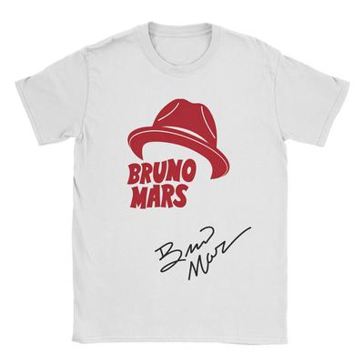 Bruno Mars The Romantic Tour 2026 100% Bomull T-shirt För Män Sommar Vintage T-shirts Rund Hals Hippie T-shirts Överdimensionerade Grossist Toppar