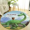 Personalized Good Dinosaur Round Chair Office Rug - Perfect for Mat, Office Chair & More - Ideal Gift for Birthdays and Holidays