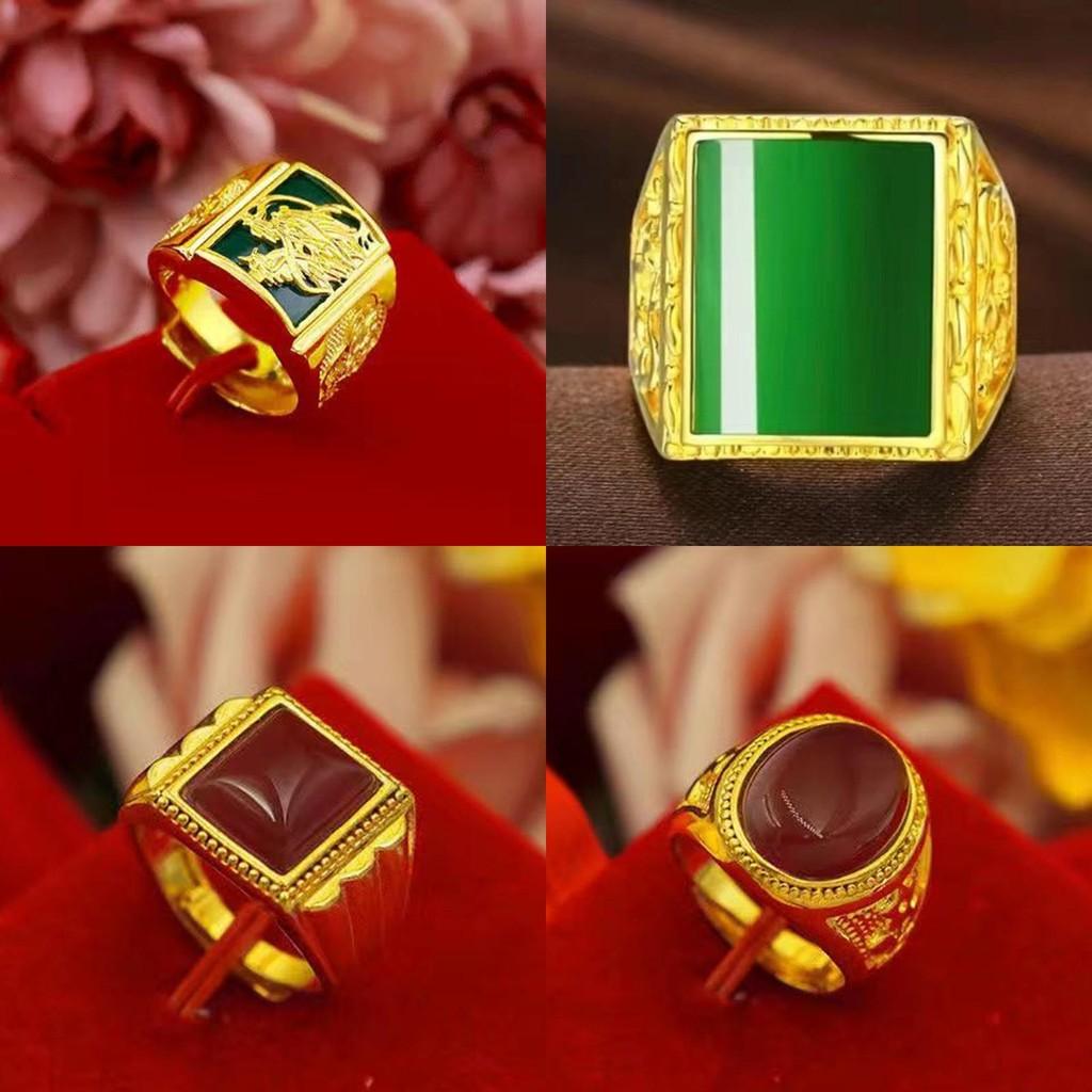 Chic Brass Gold-plated Open Ring With Dazzling Gemstone In Trendy Geometric Fashion Design
