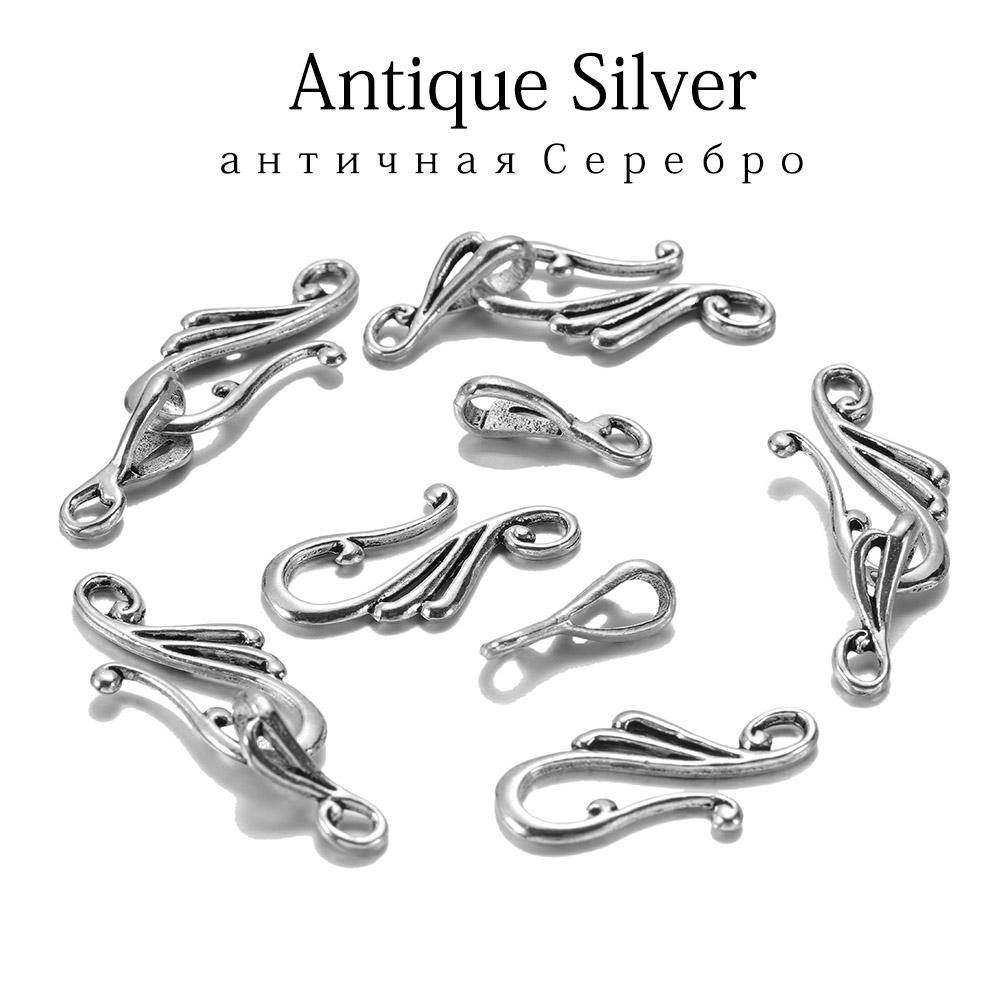 10 buc Bronz Antic Aur Forma Notă Muzicală Din aliaj de Zinc Agrafe Toggle Cârlige pentru Colier Brățară Bijuterii Articole DIY