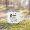 Thank You Nounou French Printed Enamel Mugs Coffee Cups Drink Wine Juice Mug Dessert Cocoa Milk Handle Cup Best Gift for Nounou