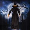 2025 Hot Halloween Decor Talking Witch Outdoor Spooky Animatronic Witch Decor Prop Red Eye Animated Witch Home Festival Decor