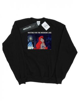 Moletom feminino / feminino A Pequena Sereia esperando o fim de semana