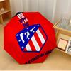 Atletico Madrid Umbrella with Automatic Open/Close & Self-8-Rib Heavy-Duty Umbrella, Compact Travel Umbrella Suitable for Outdoor