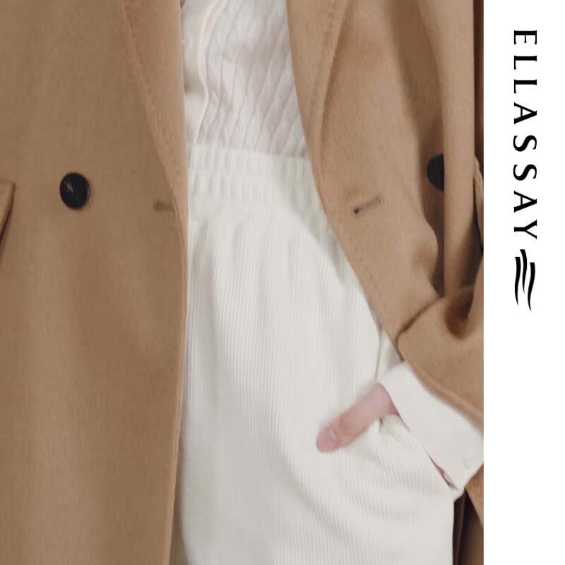 ELLASSAY Women's Elegant Retro Wool Blend Coat