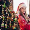 18Pcs 2D Acrylic Christmas Tree Green Monsters Ornaments Cute Green Monsters Christmas Tree Pendants Christmas Cartoon Ornaments