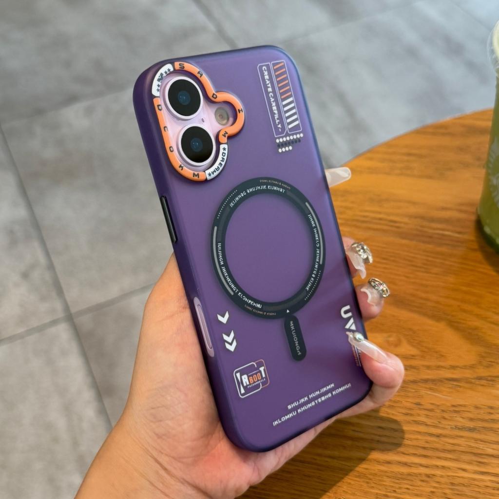Applicable to iPhone17promax graffiti matte magnetic mobile phone case Apple 16 tide brand skin feeling all-inclusive protective case