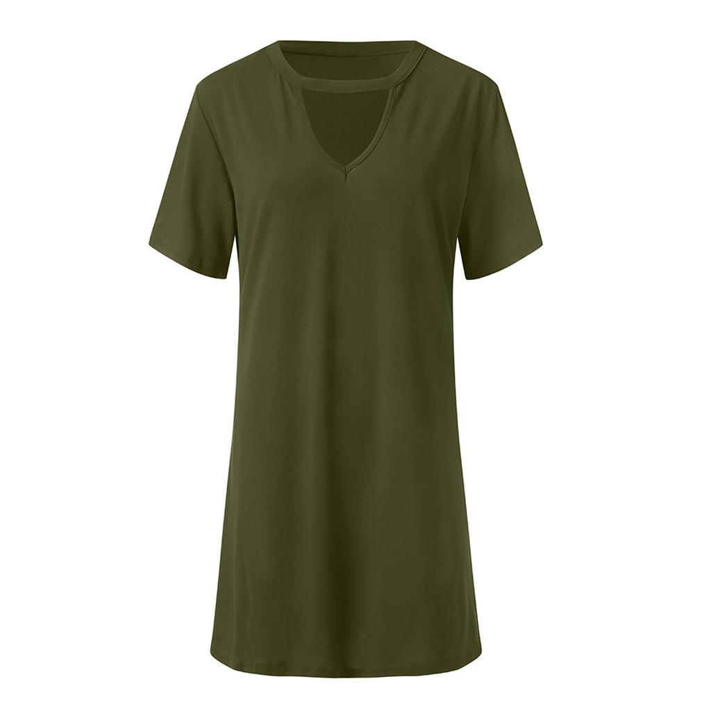 Sexy Elegant Dress Wrap Deep V Neck Cut Out Loose Dress Women Solid Color Short Sleeve Mini Dress Club Party Vestidos