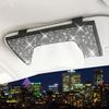Crystal Shiny Faux Leather Glitter Sunscreen Tissue Box, Car Back Seat Tissue Bag
