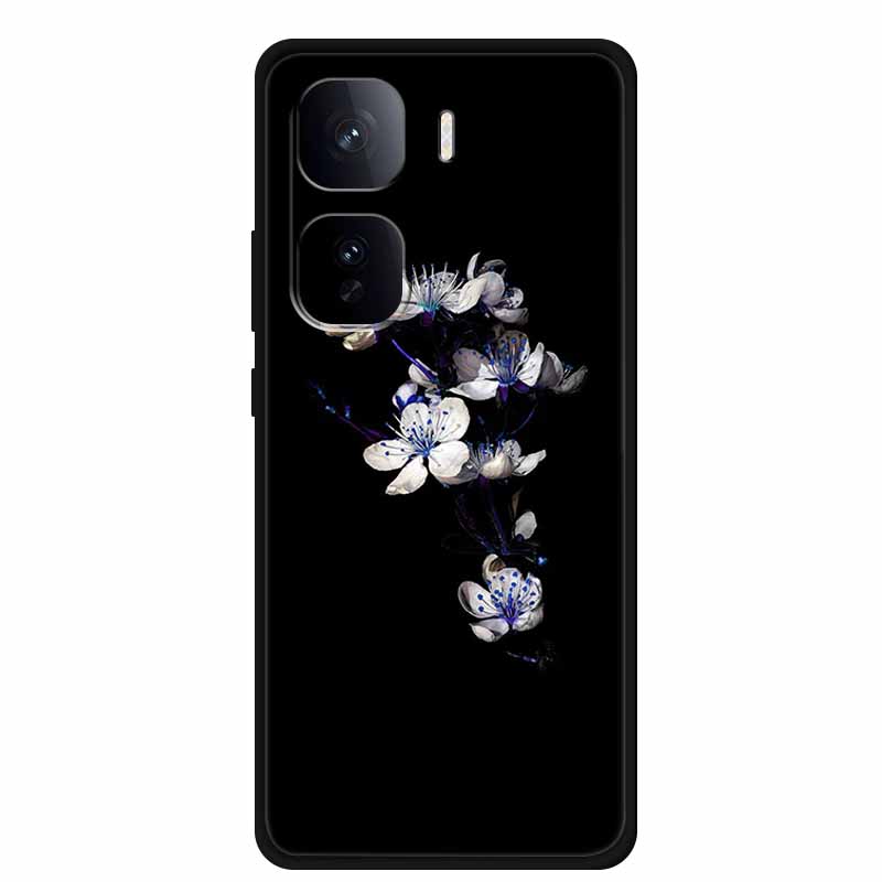 Black Silicone Case For Vivo iQOO Neo 10 Pro Plus Case Cartoon Coque Soft Back Cover For Vivo iQOO Neo 9s Pro Plus Case Funda