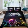 Gaming Bedding Set Game Bed Cover 135 For Adults Kids Soft Microfiber Modern Gamepad Duvet Cover Decorative With Pillowcase