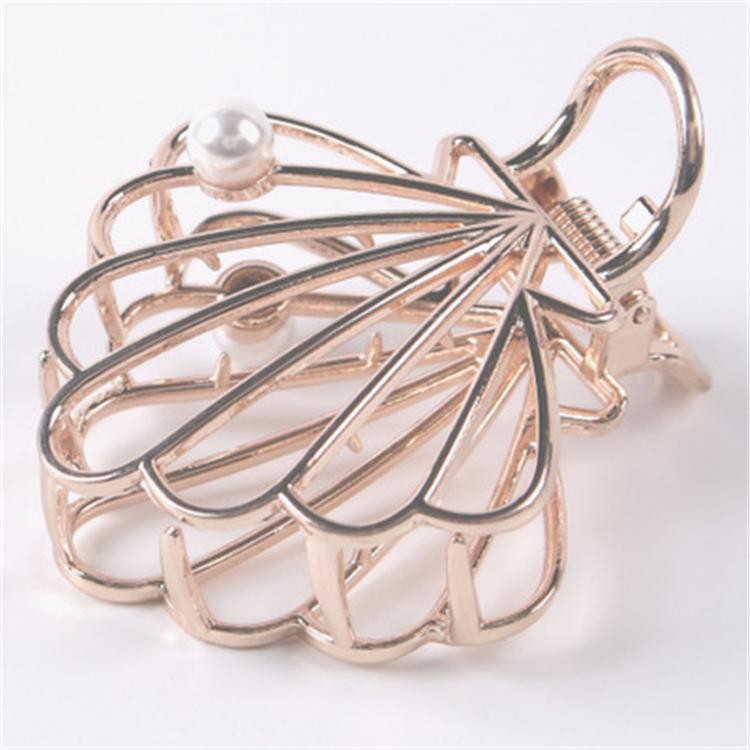Unique Fashion Hair Accessories Ladies Geometric Metal Korean Hair Claw Clip