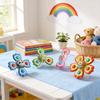 Baby Sucking Toy With Suction Cup Flower Spinner For Bath Water Play And Hand Eye Development