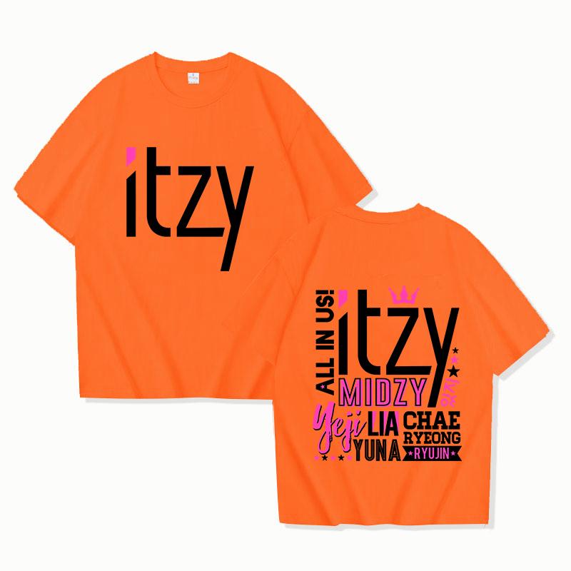 Neue Kpop Bedruckte T-Shirts Mode Damen Sommer T-Shirt Fans Lässig Kurzarm Rundhals Tops T-Shirts