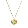 Titanium Steel Clavicle Necklace: Colored Zircon December Birthstone Gift for Mom