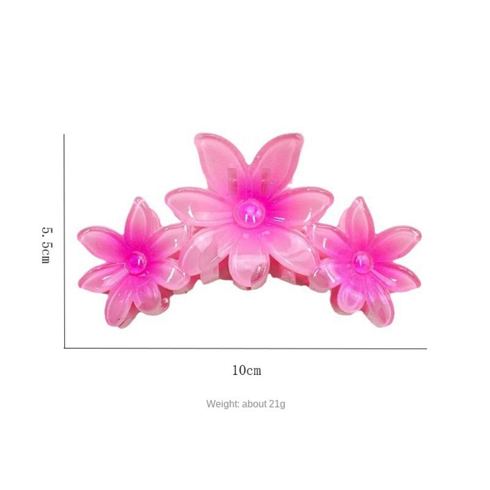 Bauhinia Flower Hair Claw Clip Acrylic Hair Clip 2024 Headwear  Hawaiian Hair Accessory