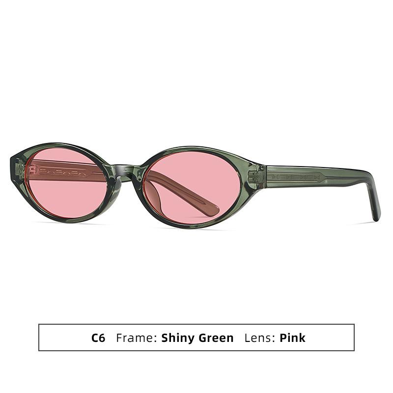 

High-Quality Acrylic CP-Plugged Cat-Eye Sunglasses Retro Small-Frame Brand Designer Sun Glasses UV400 Shades Eyewear for Women