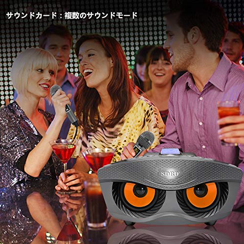 [Second-Generation Upgrade] Karaoke Microphone, Speaker Microphone Set with Sound Card (Male/Female/Child Voices), High-Powered Microphone, and Two Ha