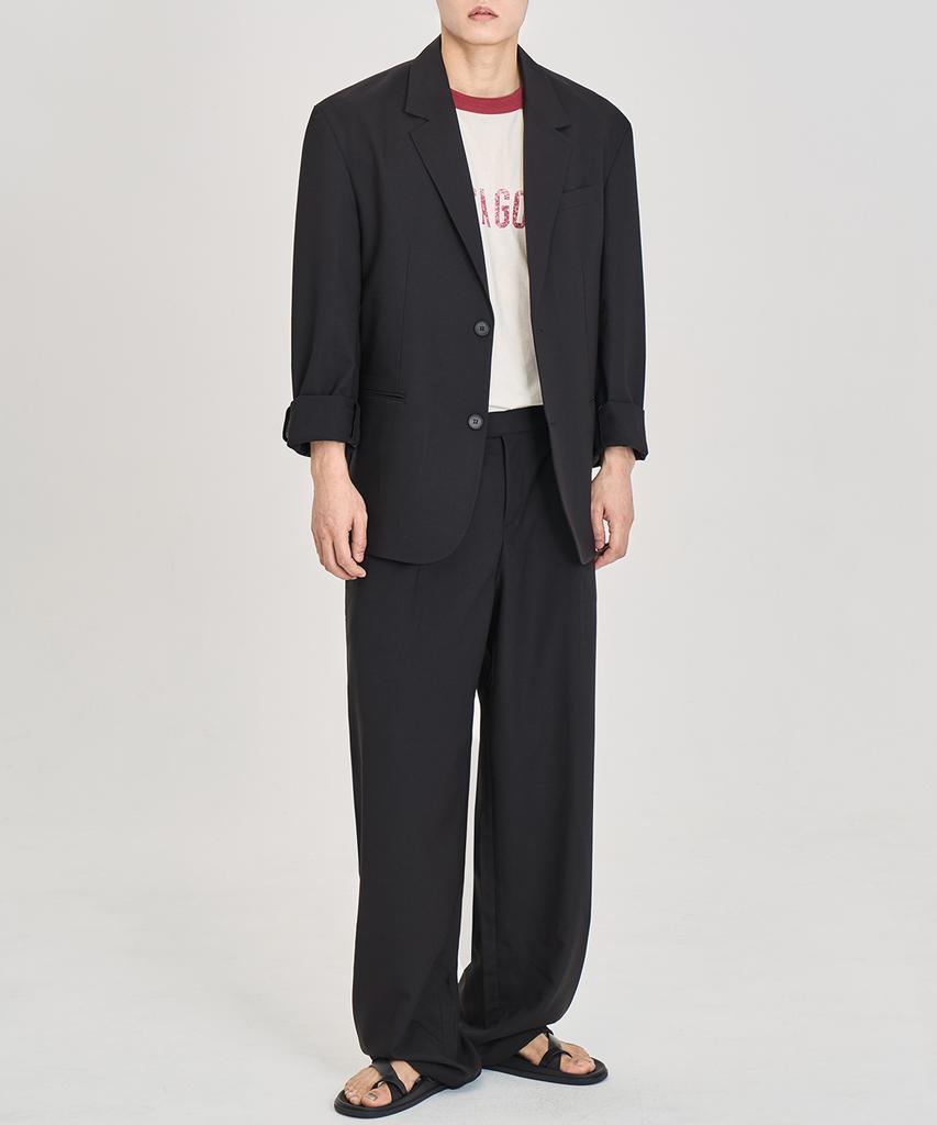 PRAIRIE Airflow Loose Fit Slacks (Black)