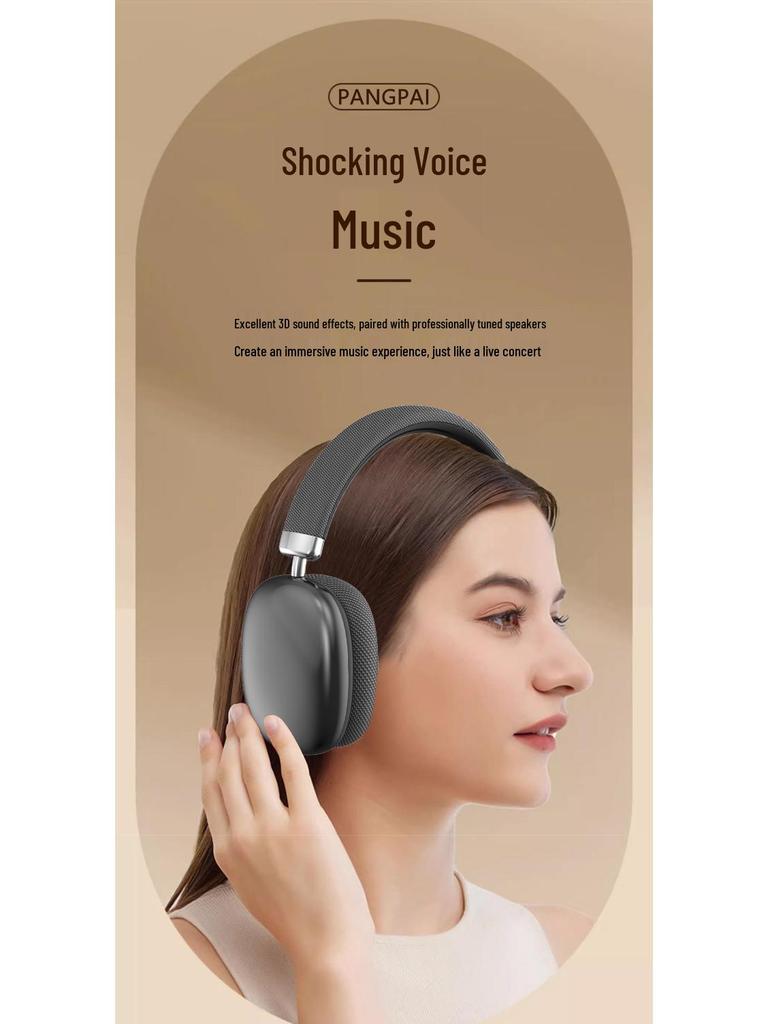 P958 Bluetooth Earphones: HIFI Stereo Sound, 3D Comfort, Long Wear, Type-C Compatible.