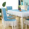 Hot Selling Rectangular Dining Table Chair Covers Modern Blue Minimalist One Piece Cover Chair Cover Universal Dining Chair Cloth