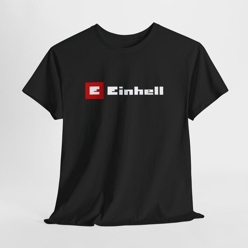 Einhell Black T-Shirt – Unisex Power Tools Workwear Tee for Men or Women