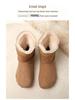 Rutschfeste, wasserdichte Outdoor-Schneestiefel für Damen und Herren mit warmem Samtfutter und dicker Sohle.