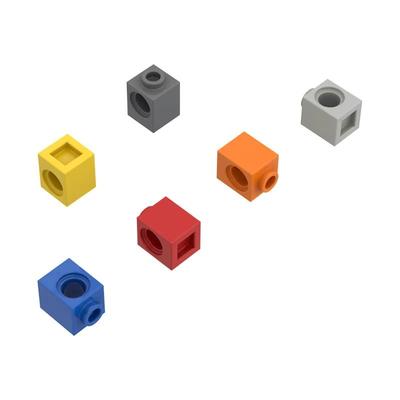 10Pcs 6541 1x1 Perforated Building Block Moc Mechanical Accessories Compatible with Brick DIY Children Toy Gift