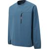 SALOMON Logo Letter Print Pattern Round Neck Long Sleeve T-Shirt Men Tops Blue C28137