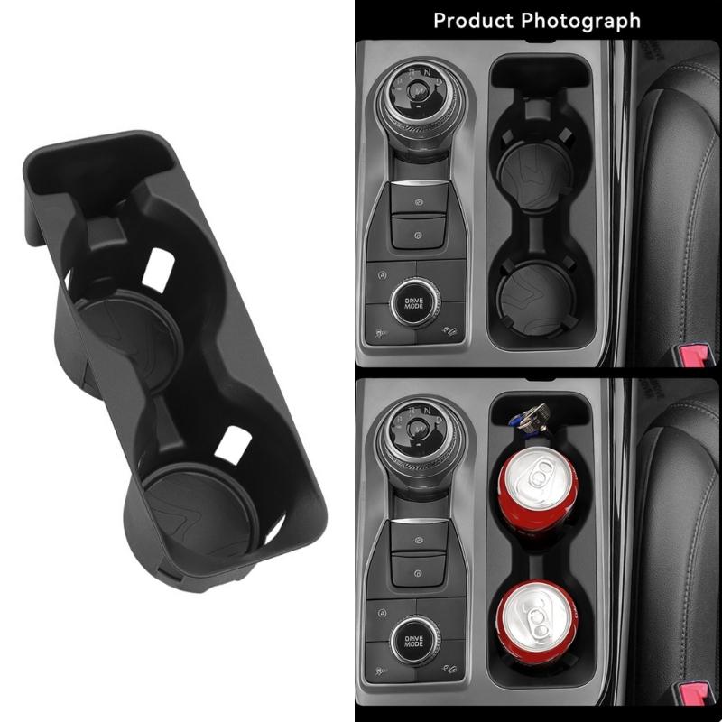 TPE Cup Holder Insert Protector for Select Model SUVs Featuring Antislip Surfaces Easy Cleaning Maintenance