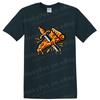Pizza Slice W/ Sword Graphic Funny T Shirt Cool Foodie Tee Design Food Lover