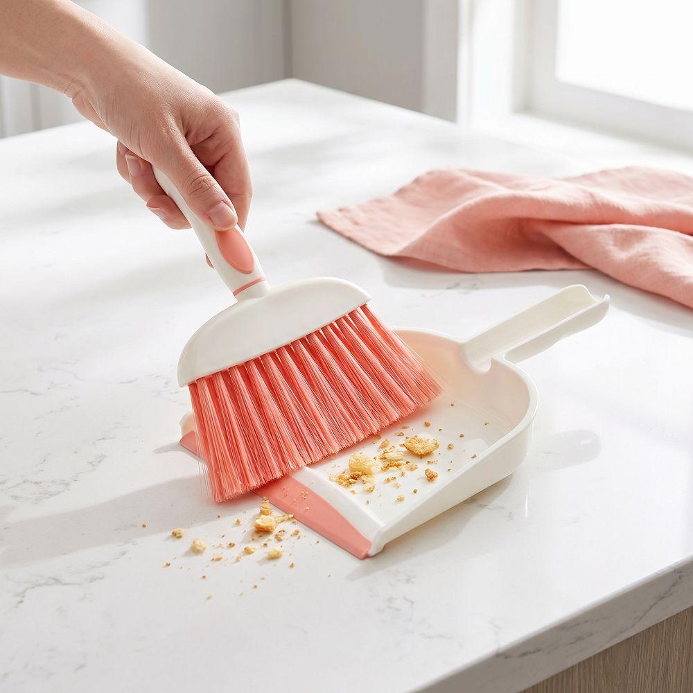 Durable Mini Dustpan and Brush Set Handheld Handheld Sweeping Brush  Home Cleaning