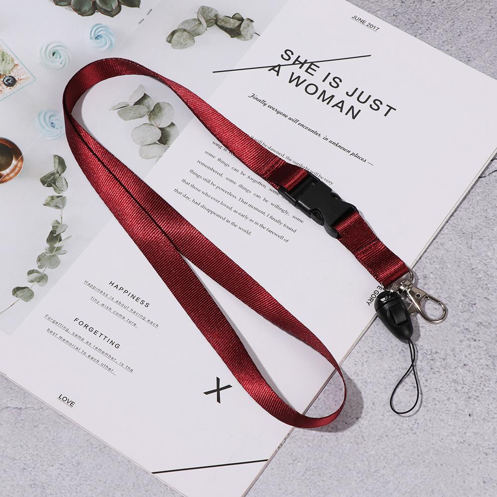 1 Stück Sicherheits-Halsband-Lanyard für Handy-ID-Namensschild-Halter Mann Frau Anti-Verlust-Karabiner Schlüsselanhänger Lanyard
